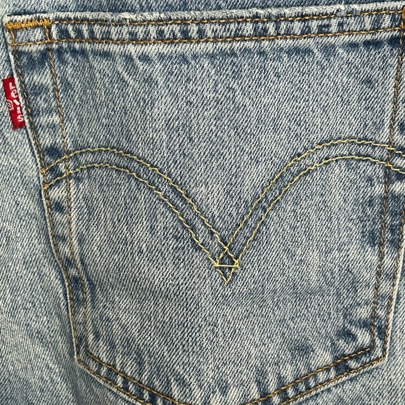 Levis 501 XX Mens Jeans Straight Leg Denim Button Fly Red Tab Fits 34x29 NH - Picture 9 of 11